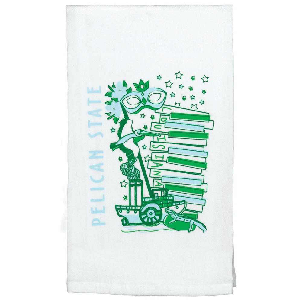 Louisiana Flower Sack Cotton Tea Towels